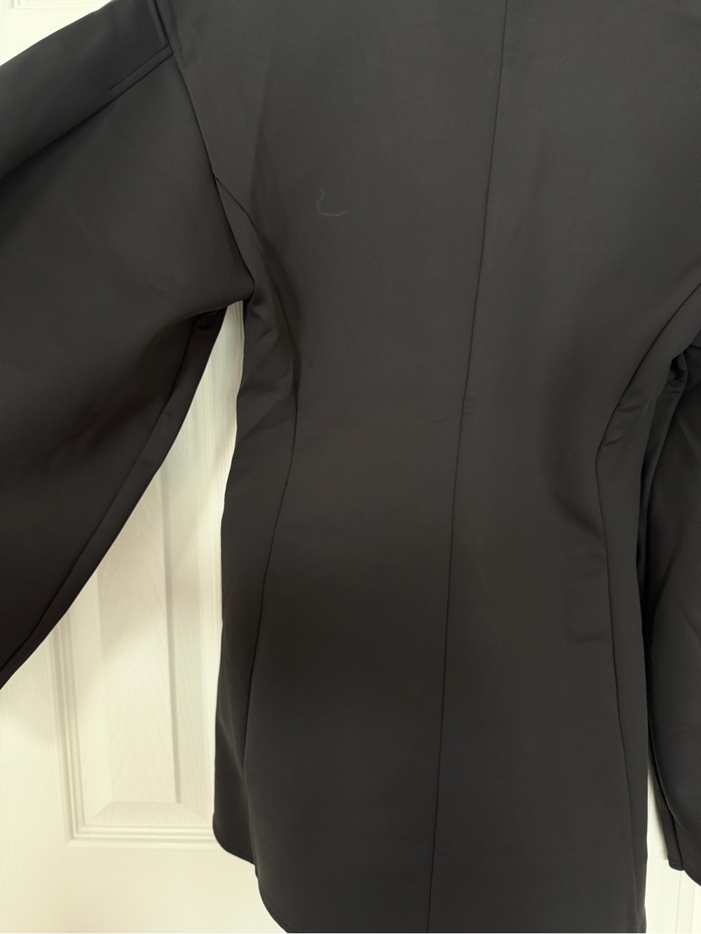 Ganni Women's Black Structured Neoprene Jacket - size 38 - Picture 12 of 12